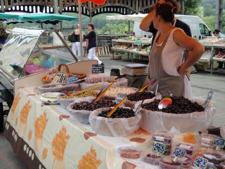 SW France summer market stall